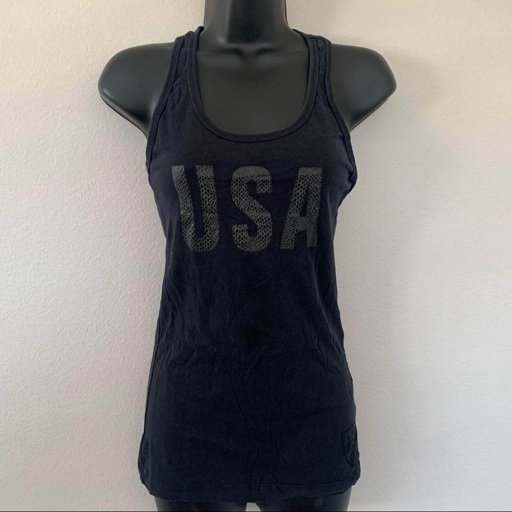 Nike Black USA Snake Print Racerback Tank Top